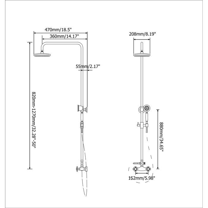 Homary Complete Shower System & Reviews Wayfair